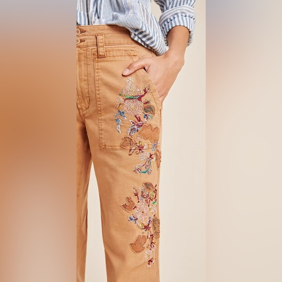 Anthropologie Wanderer Embroidered Cargo Pants - Picture 10 of 17